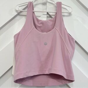 NWT Lululemon Align High Neck Tank Top In Pink Peony Size 4